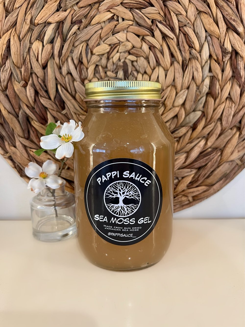 32 oz. Original Sea Moss Gel (Unflavored) — PAPPI SAUCE SEA MOSS GELS- life  in a jar