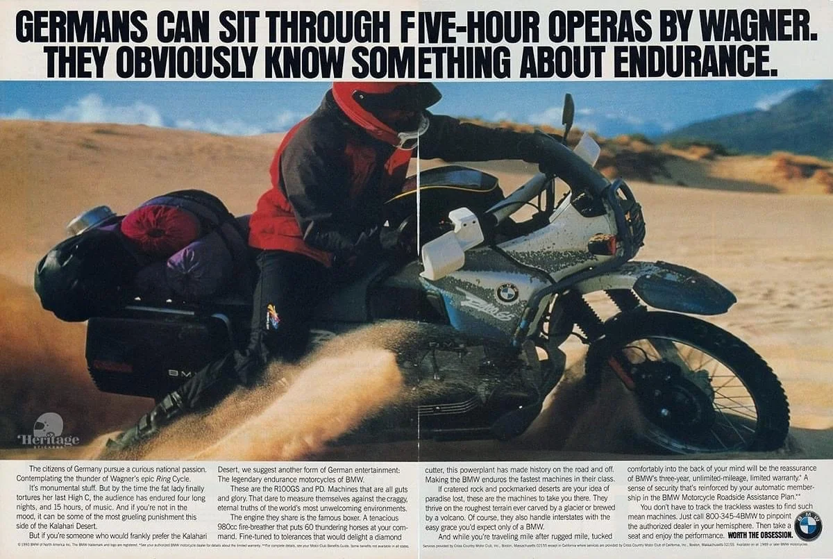 BMW old commercial from Cycle Magazine. How is your motorcycle endurance?
#bmwmotorrad #bmw #motorcycle #classic #vintage #airhead #bmwboxers #boxerengine #darkshadowgarage #bmwmotorcycle #classicbike #makelifearide #soulfuel
www.darkshadowgarage.com