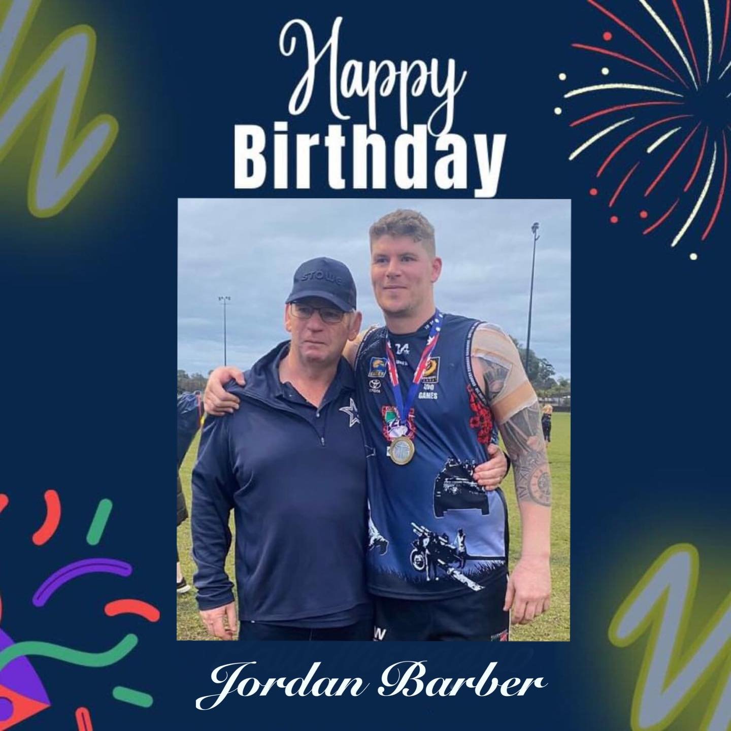 Happy birthday to our League Captain Jordan Barber.

We hope you have a great day with the family