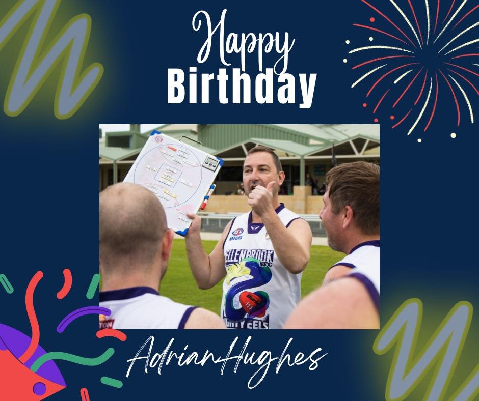 Happy Birthday to Life Member, Adrian 'AJ' Hughes

President 2010-2011, Vice President 2009, 2017-2018, Secretary 2015-2016, Thirds Coach 2013, Masters Coach (undefeated) 2013 - Current, Reserves Assistant Coach 2014, 100+ Masters Games (undefeated) 