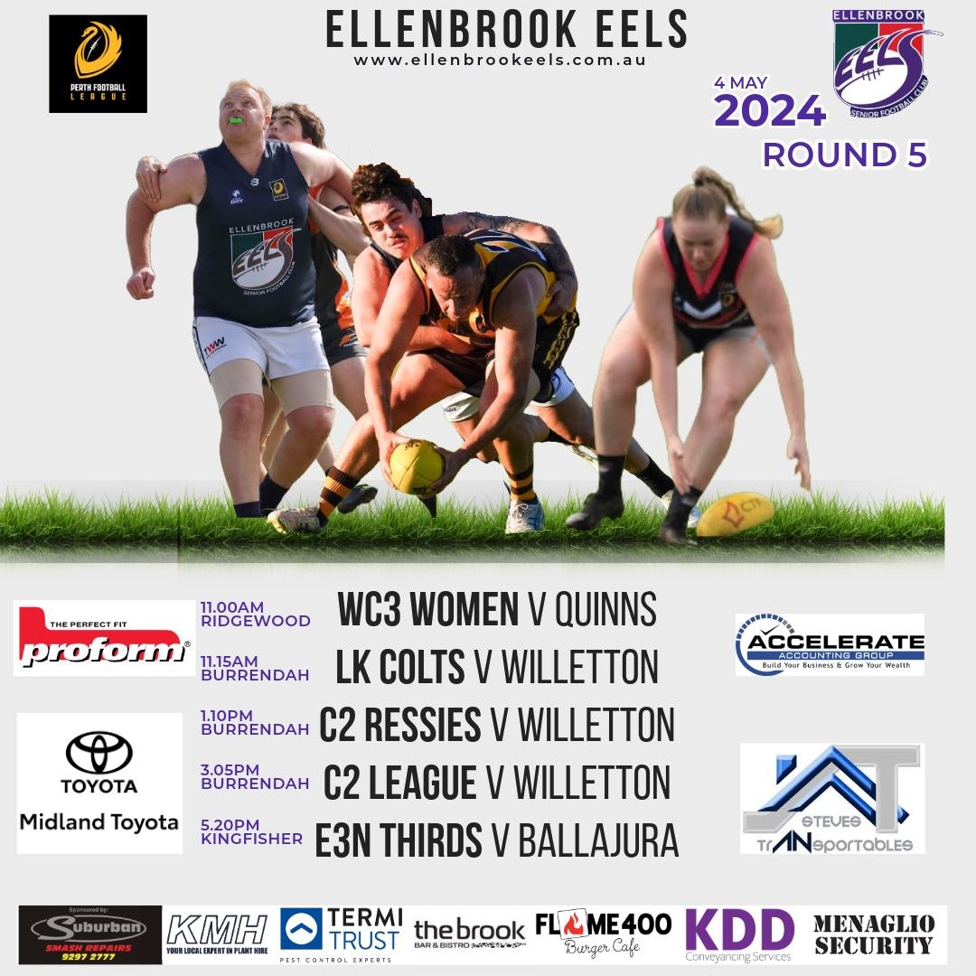 A big round for the Eels, with all five teams on the road. 

Get down to training tonight to secure your spot!

 #notjustanotherseason #eels2024 #womensfooty #eelsfooty2024