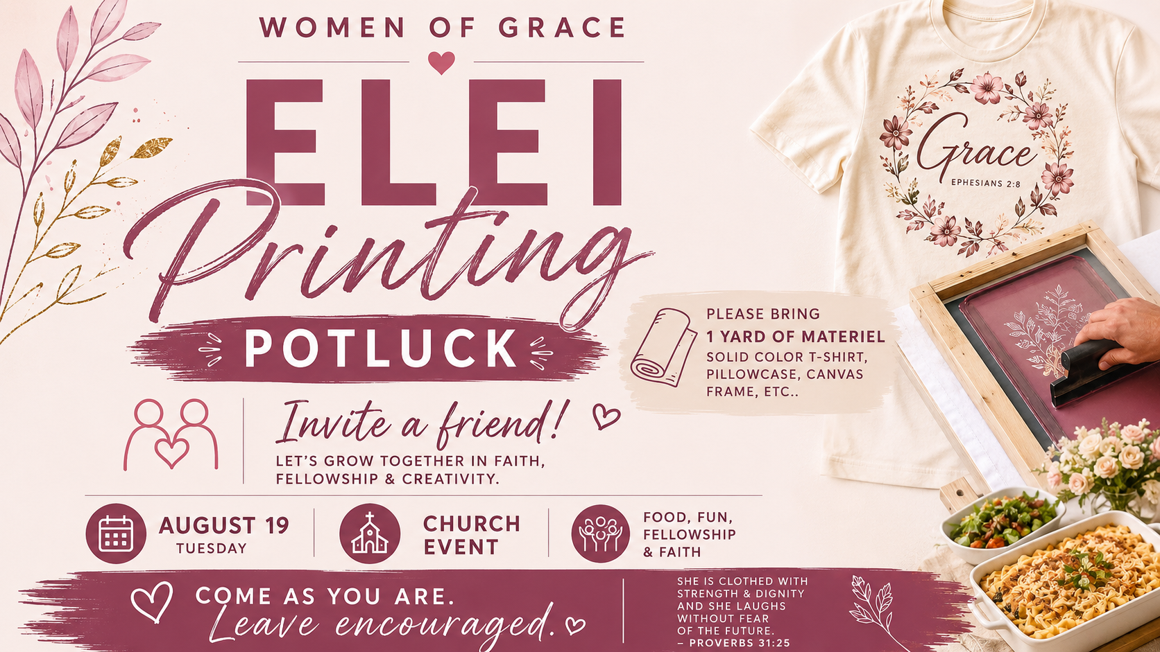 Women’s Bible Study: Book of 2 Corinthians (via: Zoom)