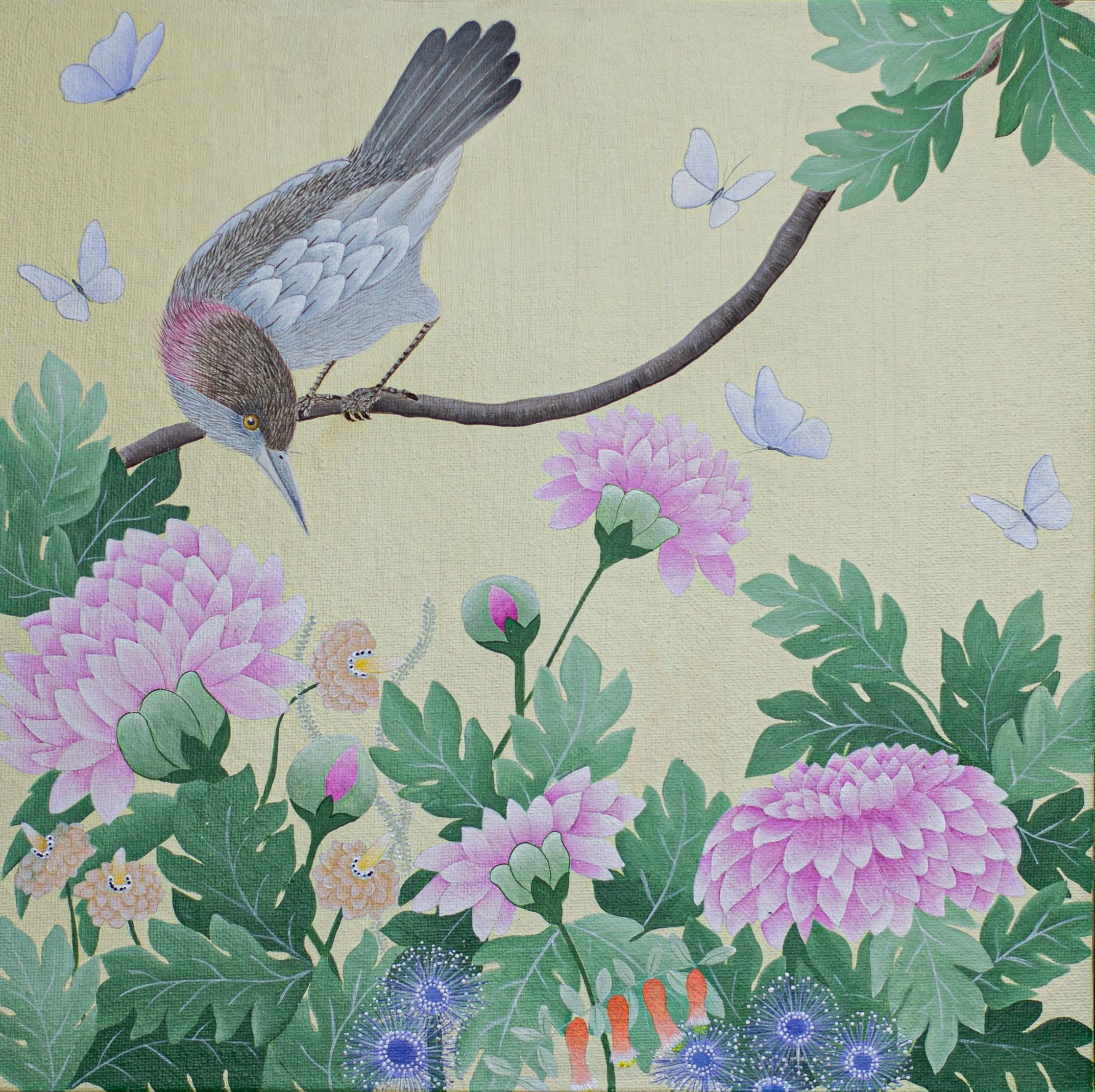 NEW! The Spring Garden - 2022 - Acrylic on canvas - 30 x 30 cm - Sold