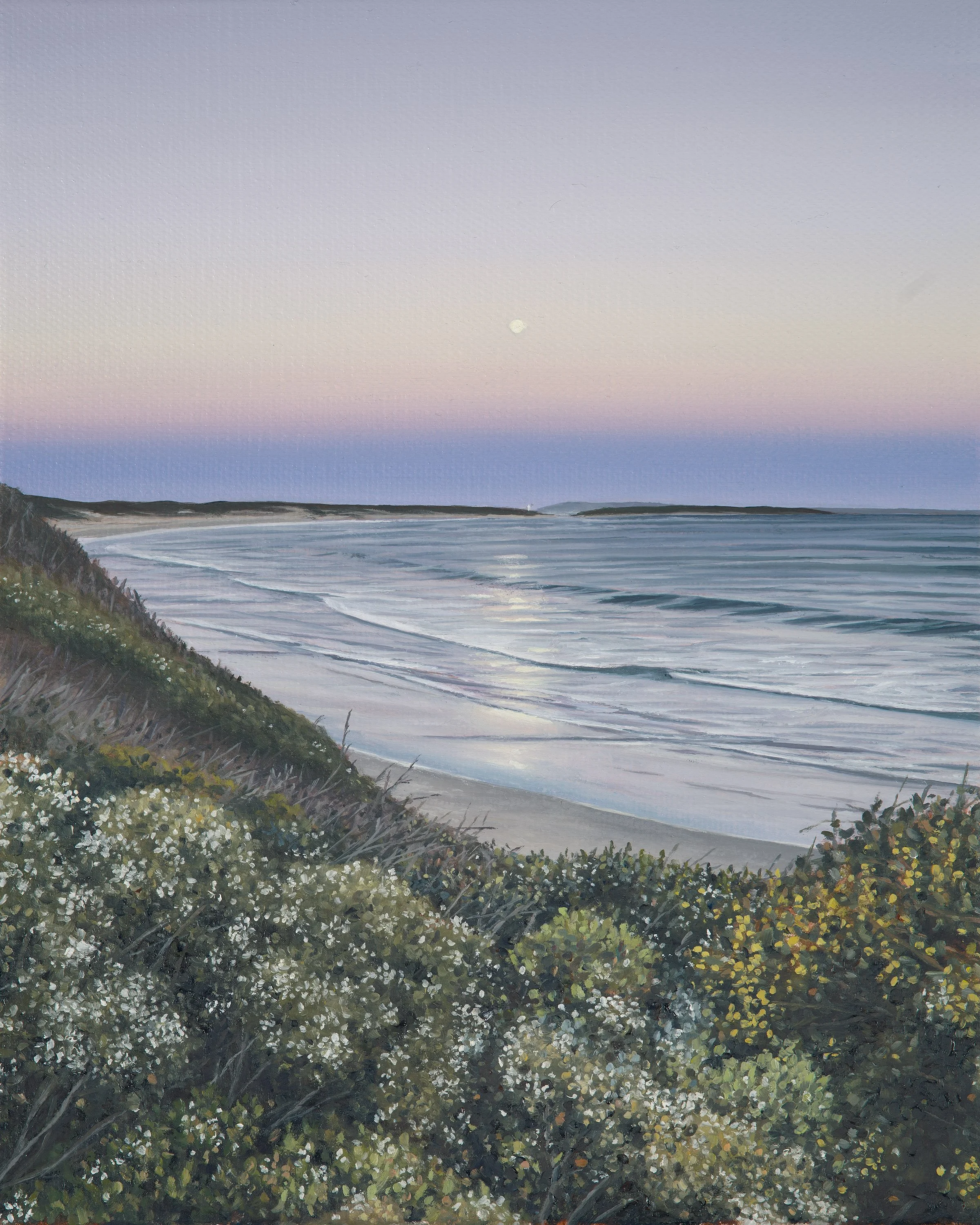 Supermoon, Ocean Grove Fine Art Print