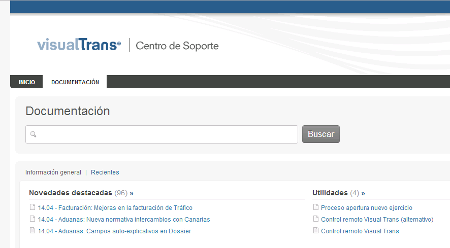 Centro Soporte de Visual Trans: herramienta al servicio del usuario