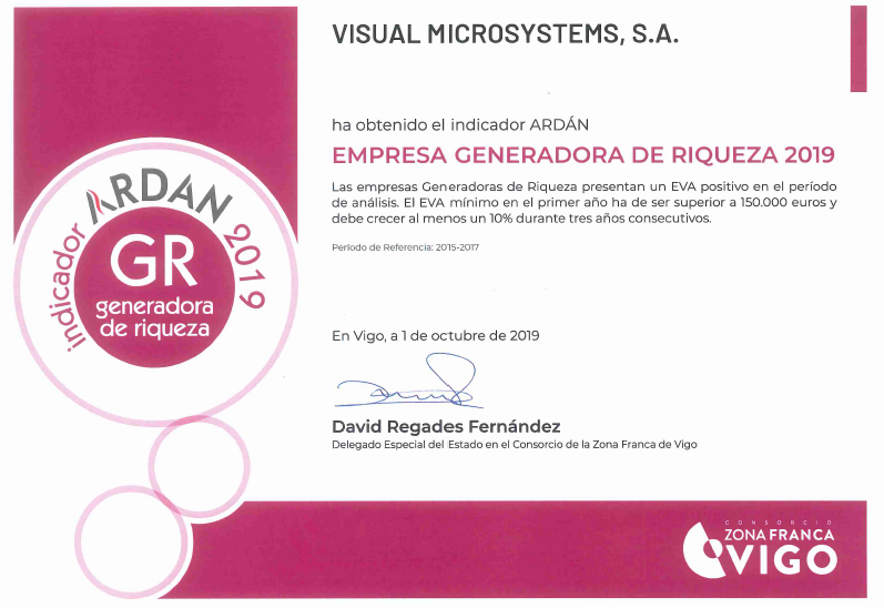 Visual Trans (Grupo Visual MS), sello de Empresa Generadora de Riqueza 2019
