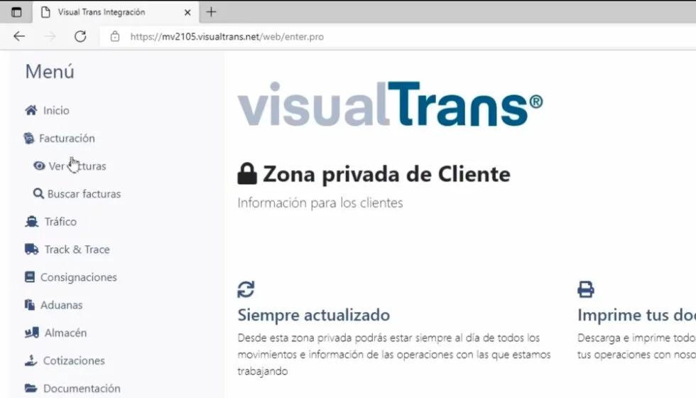 Zona Privada. Tu web a su servicio,  | Novedad versión 21.18.