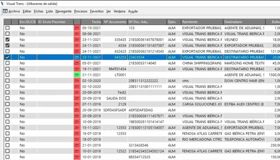 Almacén - Tráfico, una relación circular.  | Novedad versión 21.18.
