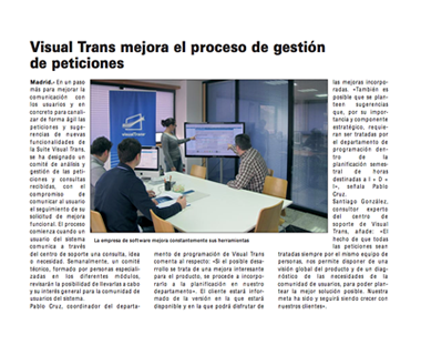 Visual Trans mejora el proceso de gestión de peticiones