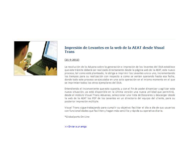 Impresión de Levantes en la web de la AEAT desde Visual Trans