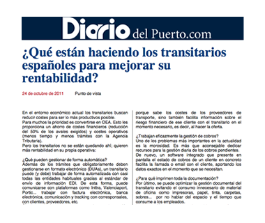 ¿Qué están haciendo los transitarios españoles para mejorar su rentabilidad? 