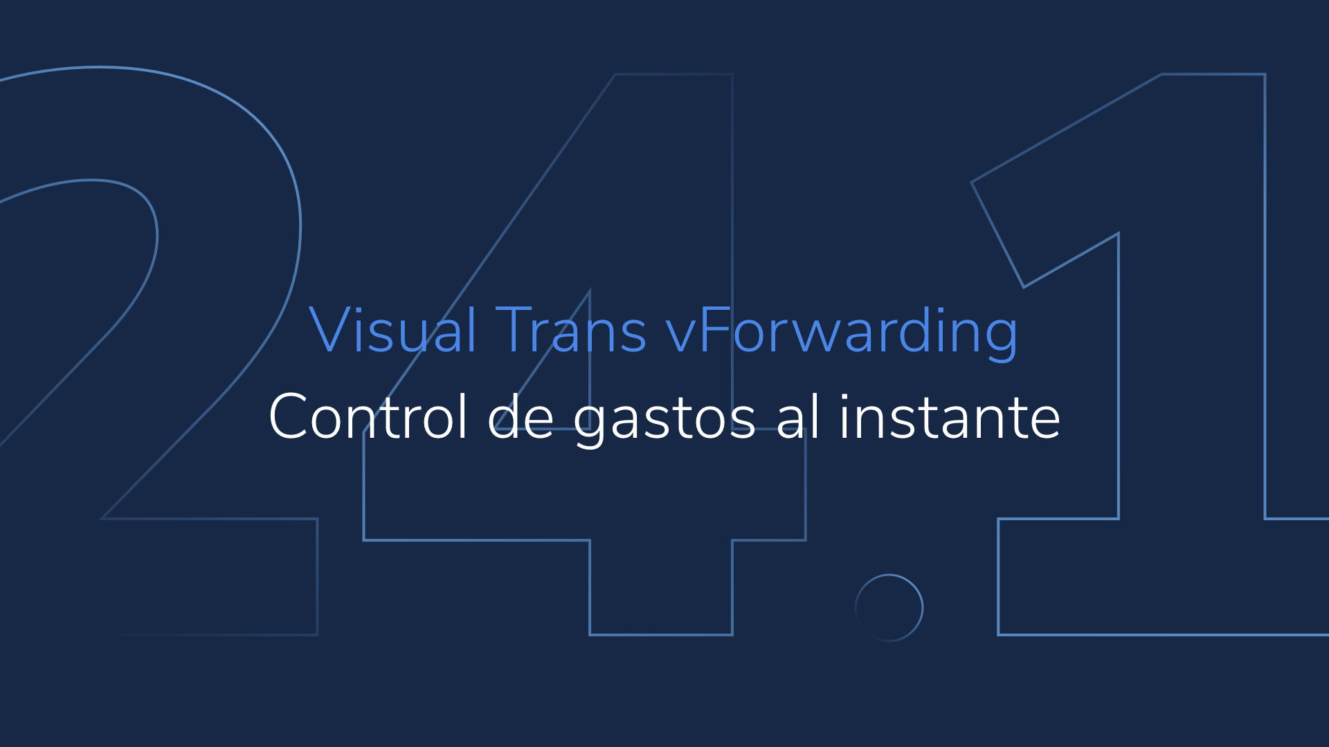 Visual Trans vForwarding 24.1: Control de gastos al instante