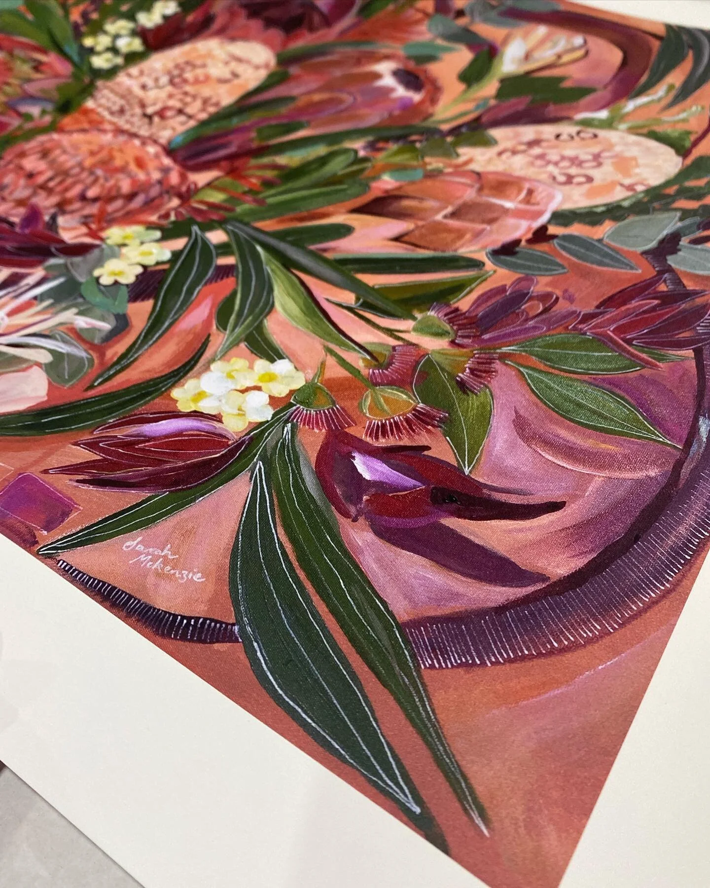 Love the print quality from @houseofprint . Was excited to receive new prints and canvases today. Here is an A2 print on Ilford smooth cotton rag from my artwork ‘Unfading Beauty, clothed in Strength and Dignity’ . Available through my we