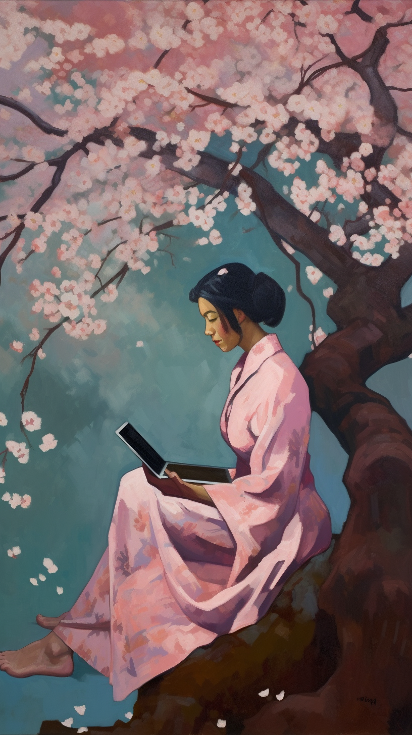 Saar-vh_woman_working_on_laptop_outside_and_a_cherry_blossom_tr_06963c94-5c9f-4ea1-aef7-8ebdb7f0ff9b.png