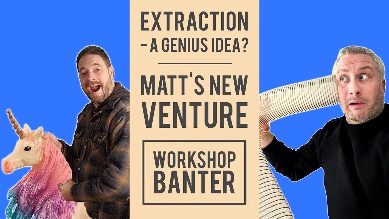 In this episode (out now on YouTube and podcast platforms) Matt rants about Wickes, Keith explores a dust extraction idea, and Matt talks about refurbishment of his kitchen ready for the launch of his new channel