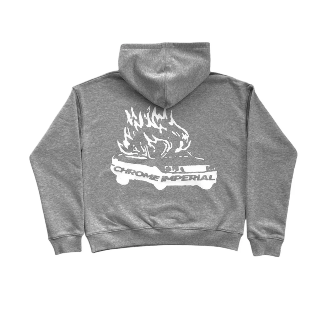 Chrome Imperial 'Ash' Burnout Hoodie