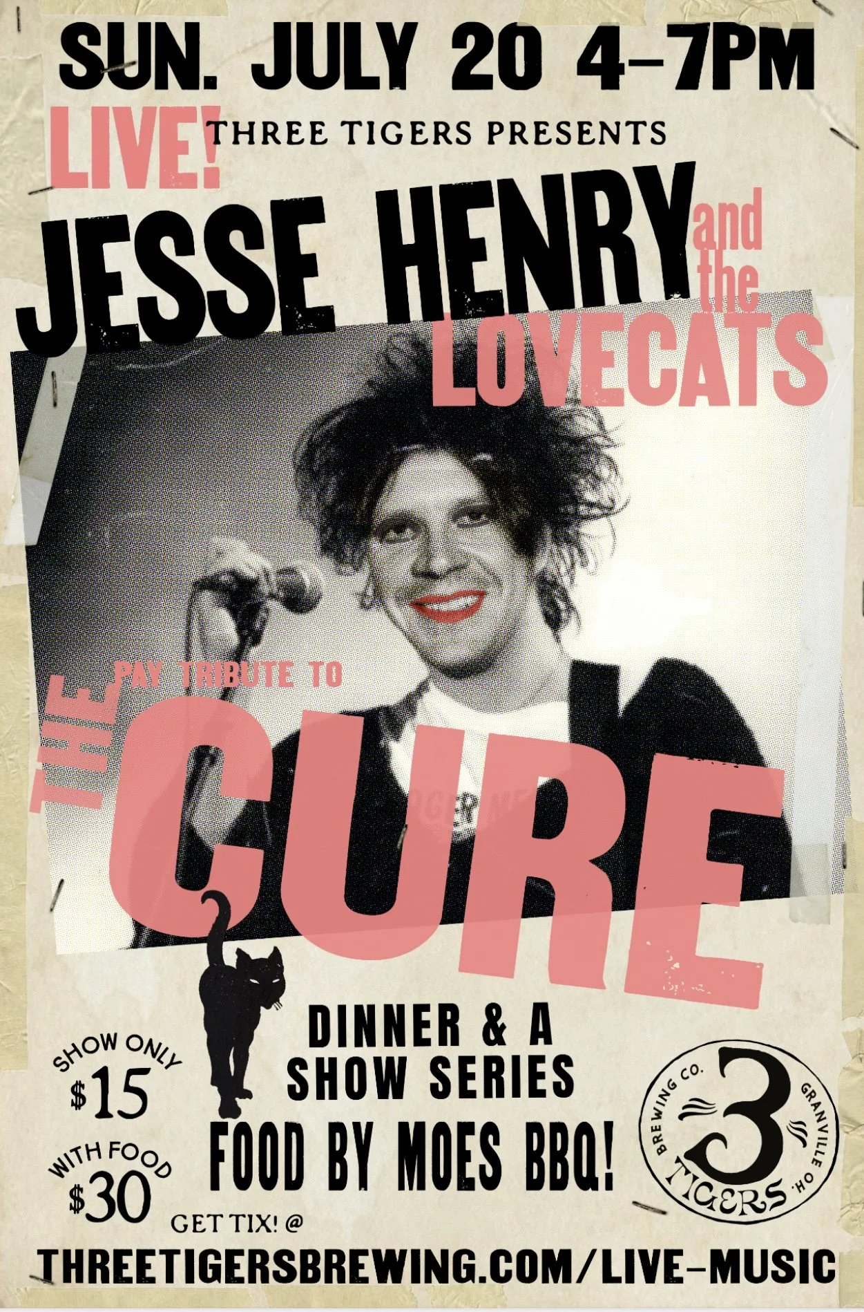 Dinner & a Show Series; Jesse Henry and the Hellcats play tribute to THE CURE