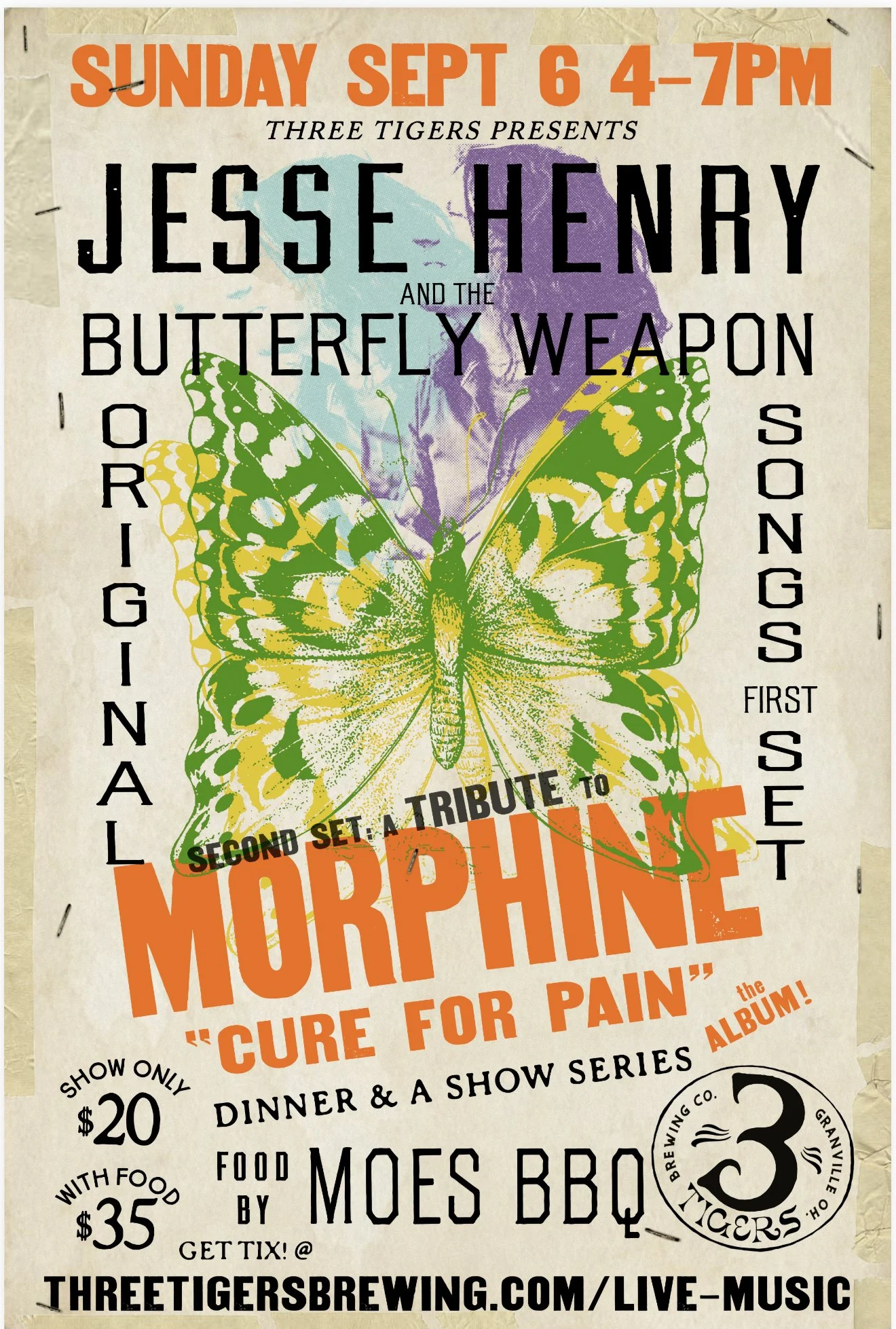 Dinner & A Show Series; Jesse Henry Plays Tribute to MORPHINE