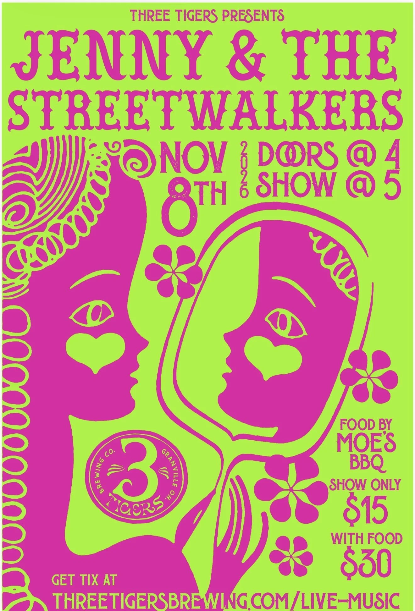 DINNER & A SHOW: JENNY & THE STREETWALKERS