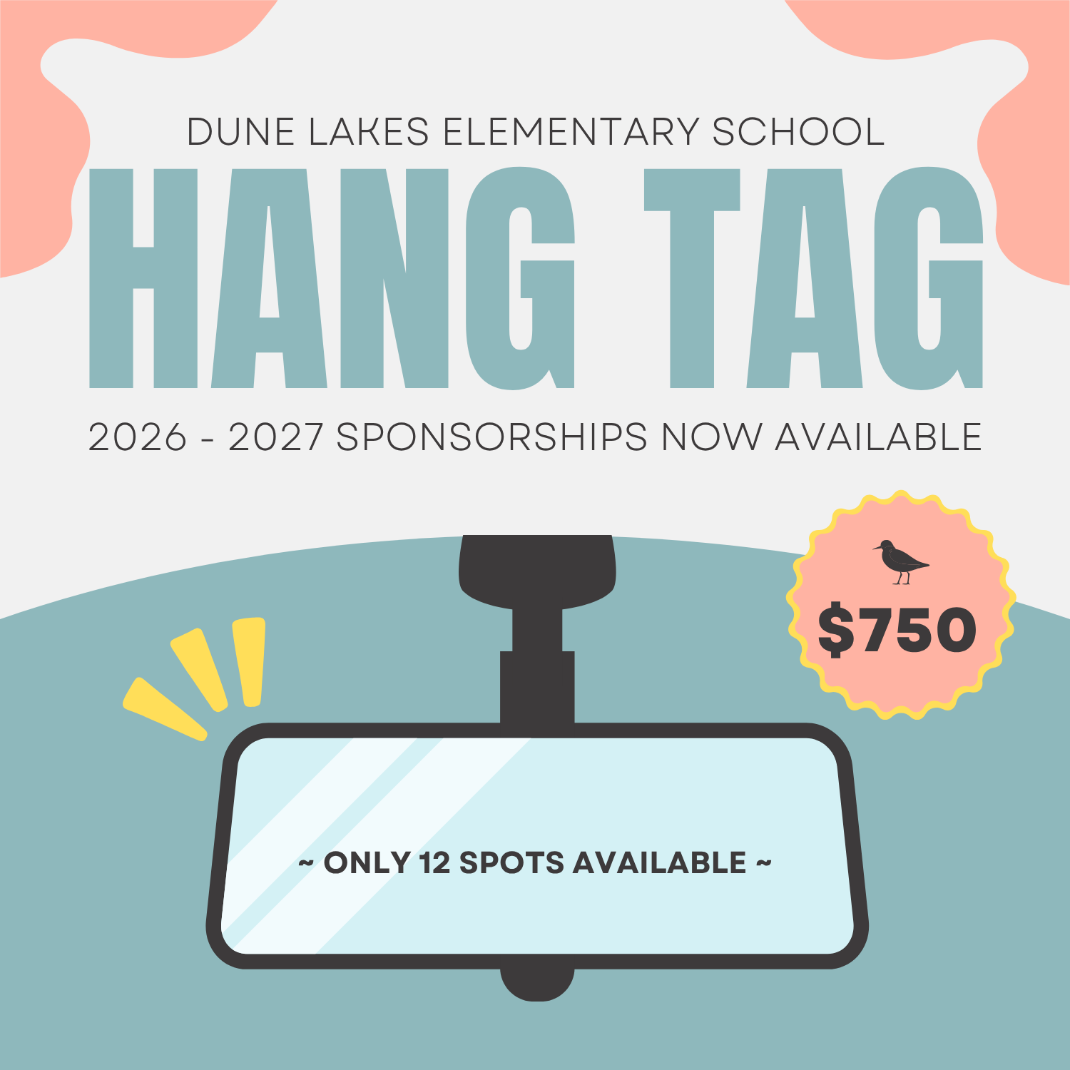 2026 -2027 Vehicle Hang Tag Sponsorship