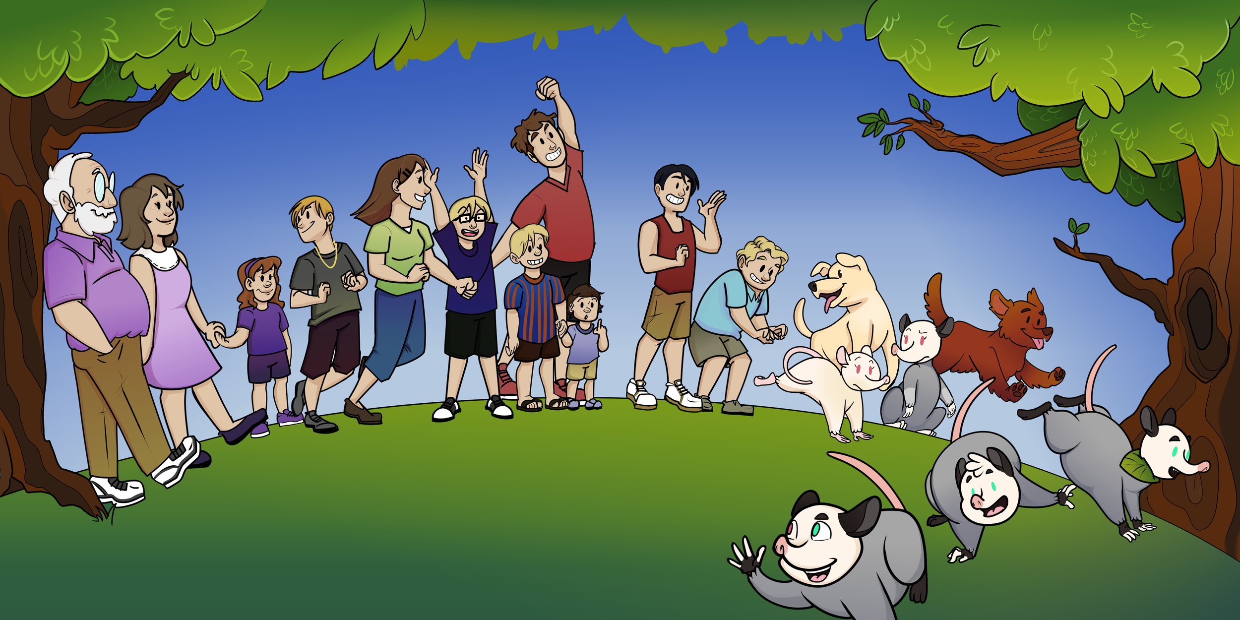 2page spread - walking