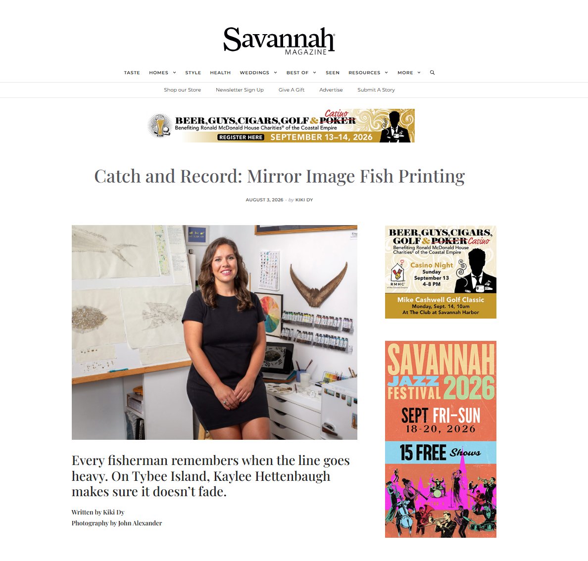 Catch and Record: Mirror Image Fish Printing