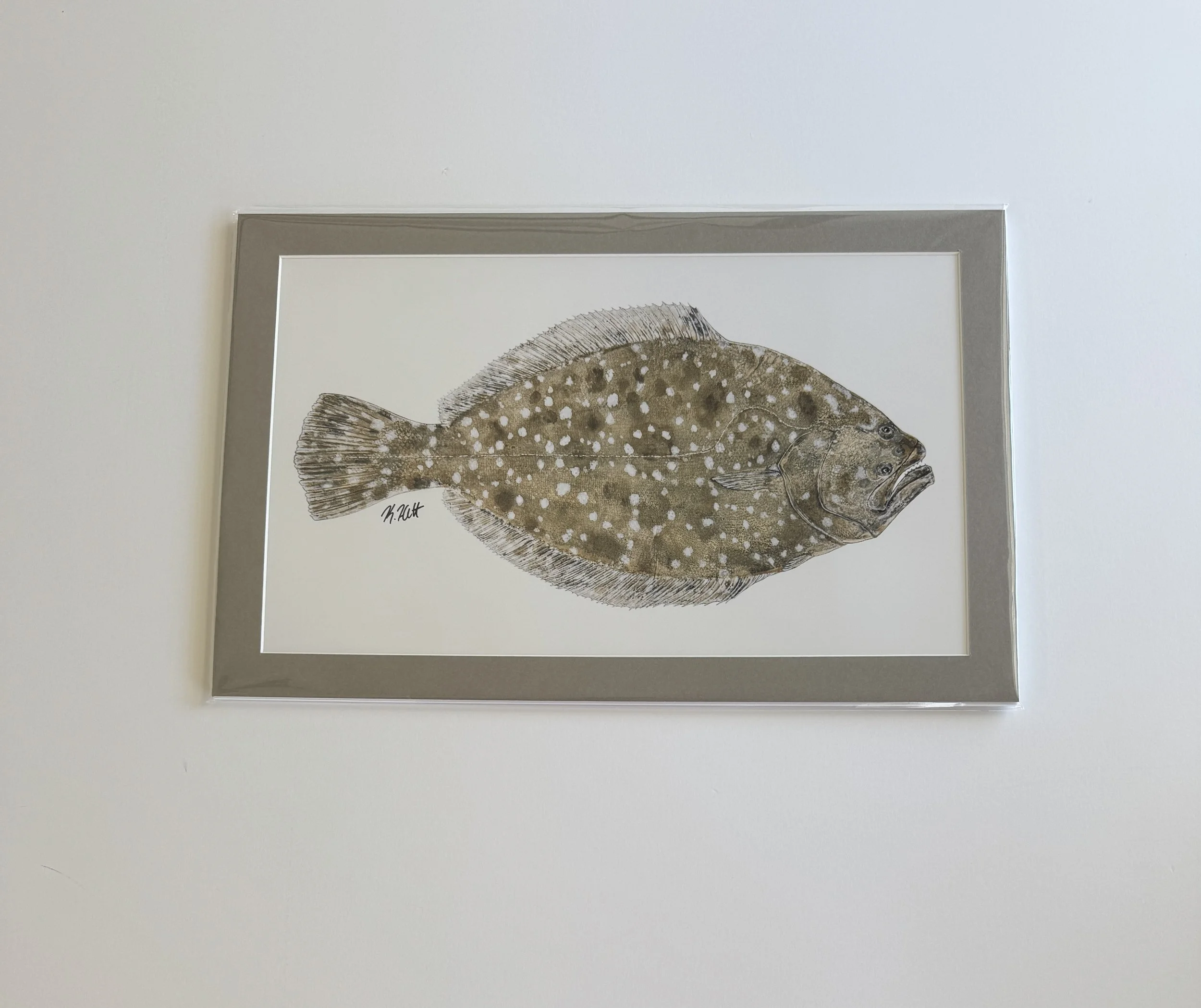 Southern Flounder_matted print _front.jpg
