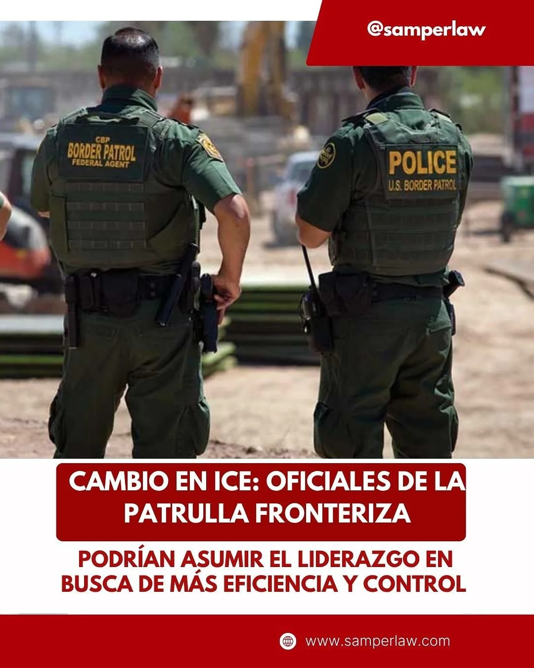 🔴 Cambio en ICE: lo que debes saber.
El gobierno busca reemplazar líderes de ICE con oficiales de la Patrulla Fronteriza en busca de mayor eficiencia y coordinación entre agencias migratorias.
Aunque este movimiento genera dudas, tamb