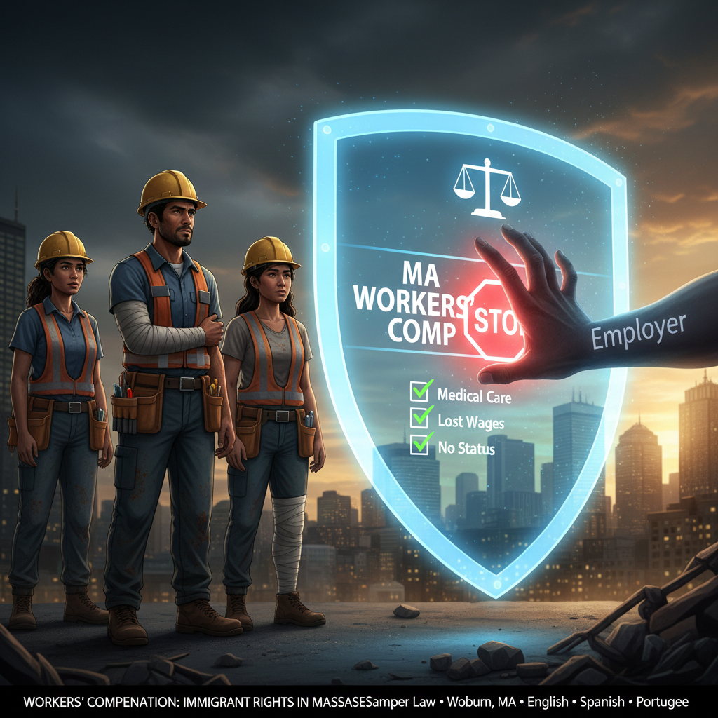 Acidentado no Trabalho em Massachusetts: Compreender os Direitos de Indenização por Acidente de Trabalho para Trabalhadores Imigrantes