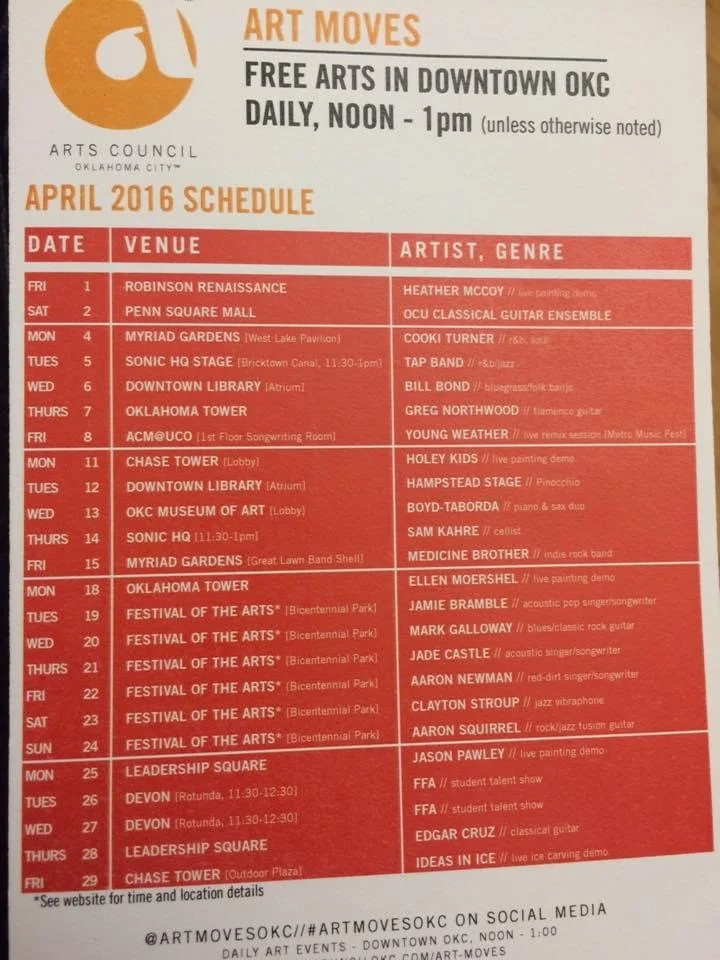 Performance at Art Moves - OKlahoma City