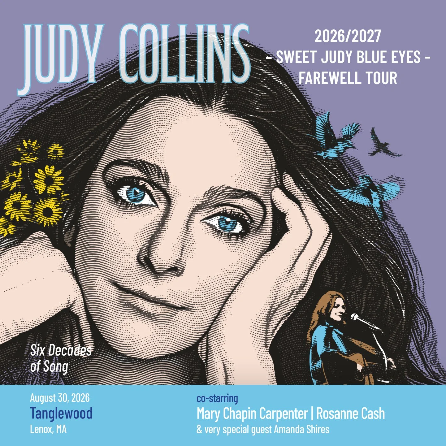 Judy Collins - Sweet Judy Blue Eyes: Farewell Tour co-starring Mary Chapin Carpenter and Rosanne Cash