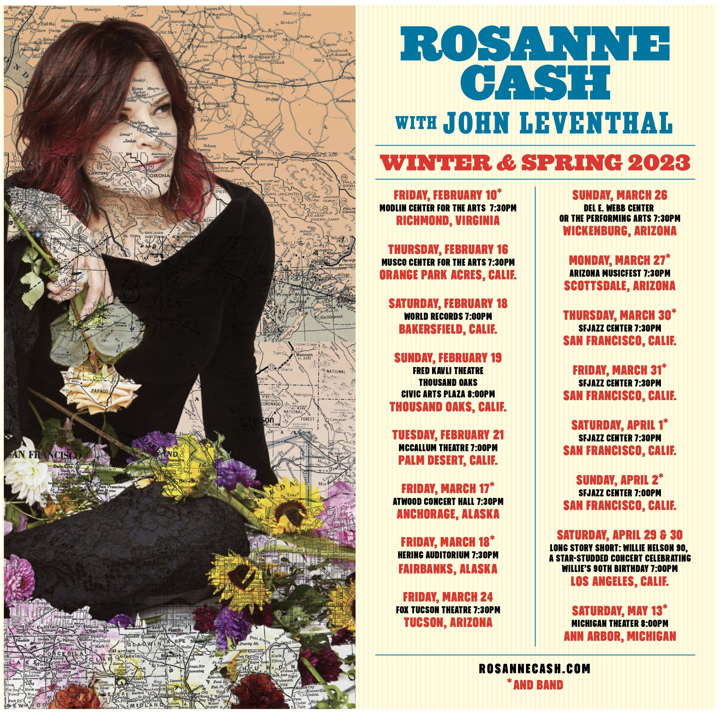 rosanne cash tour dates 2022