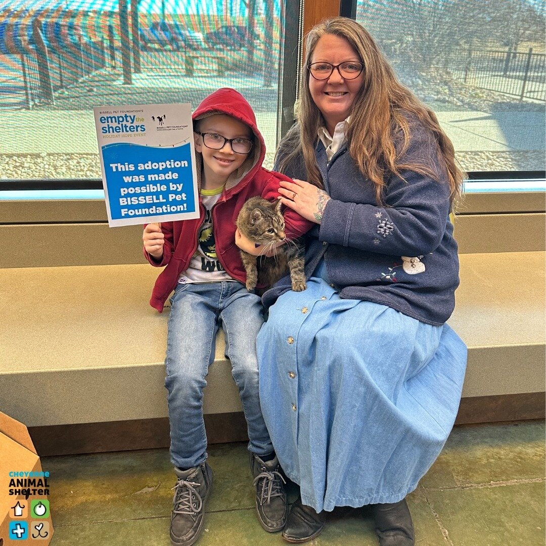 🐾 Thank you, thank you, THANK YOU, Cheyenne! 
 Since the start of the BISSELL Pet Foundation's #EmptytheShelters adoption event, you helped us find loving homes for 179 pets in need! 

Saturday closed out this adoption event with a record-breaking d