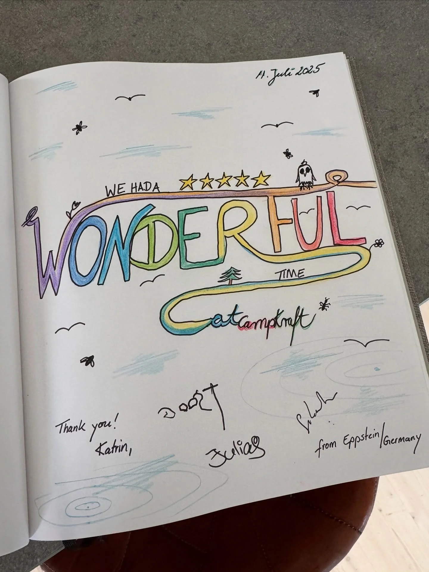 Excerpts from the guestbook.