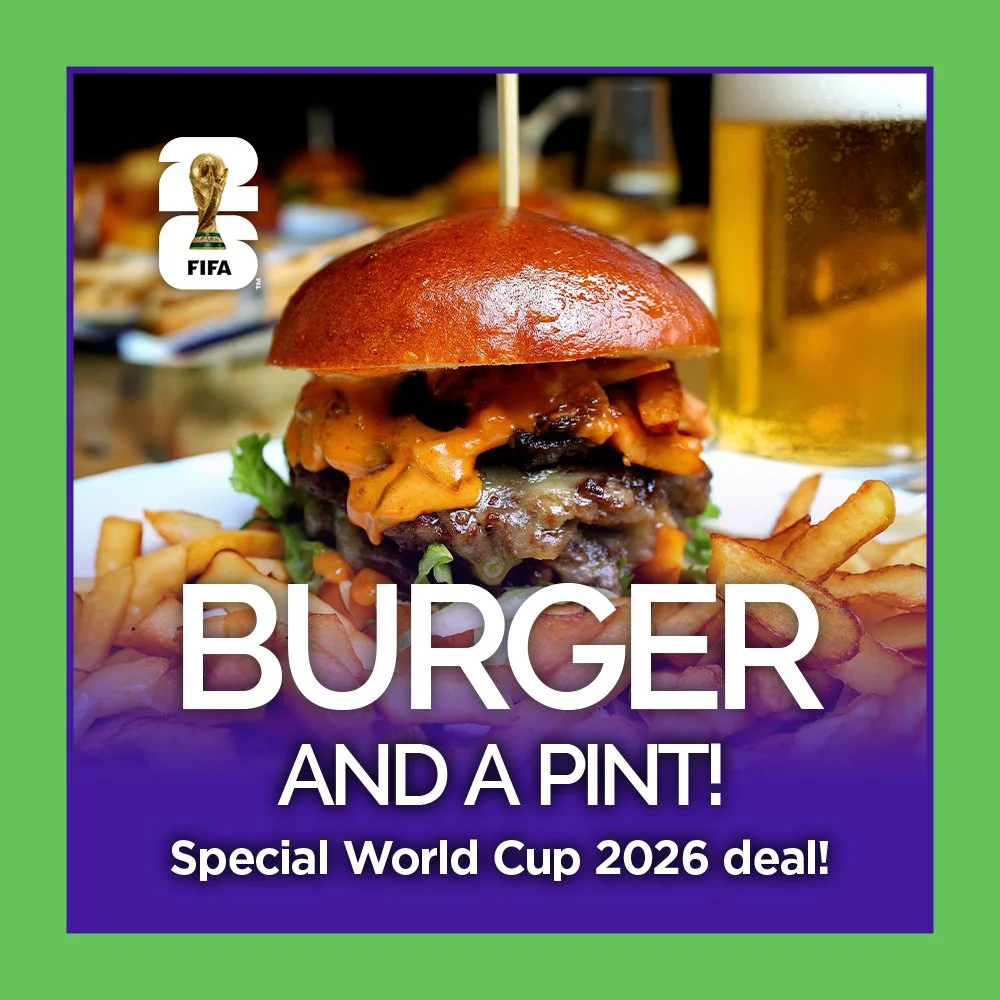 World Cup 2026 - Burger and a pint deal🏆