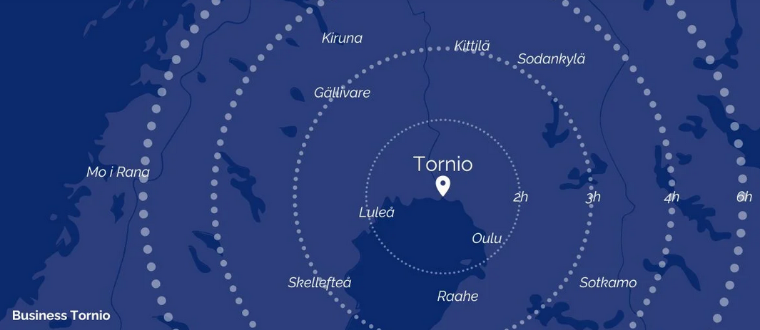 Tornion Arctio-teollisuusalueiden tiekartat 