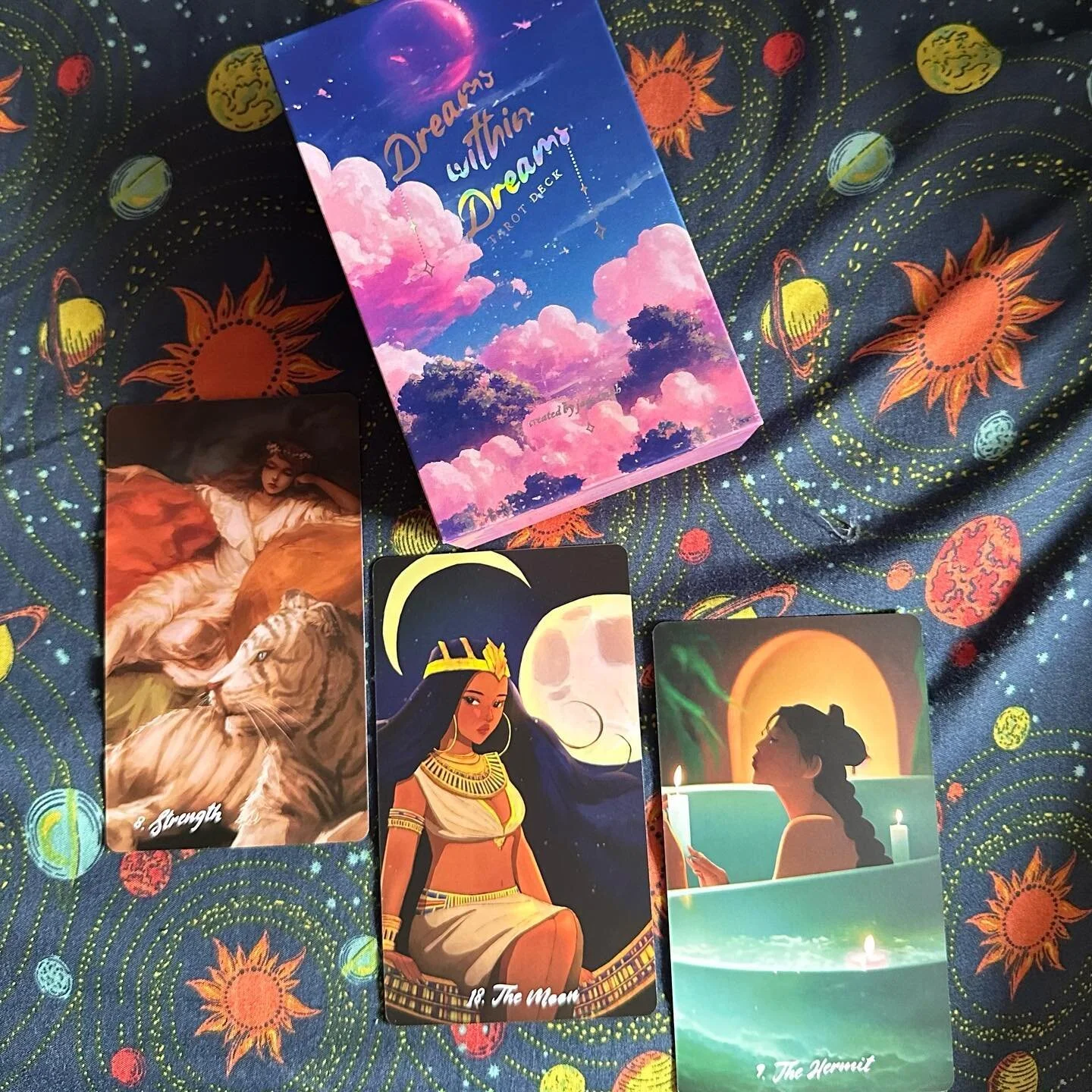 New Day. New deck. 

Dreams within Dreams deck from @intentionswithin

I love the illustrations. Can&rsquo;t wait to get to know her better.