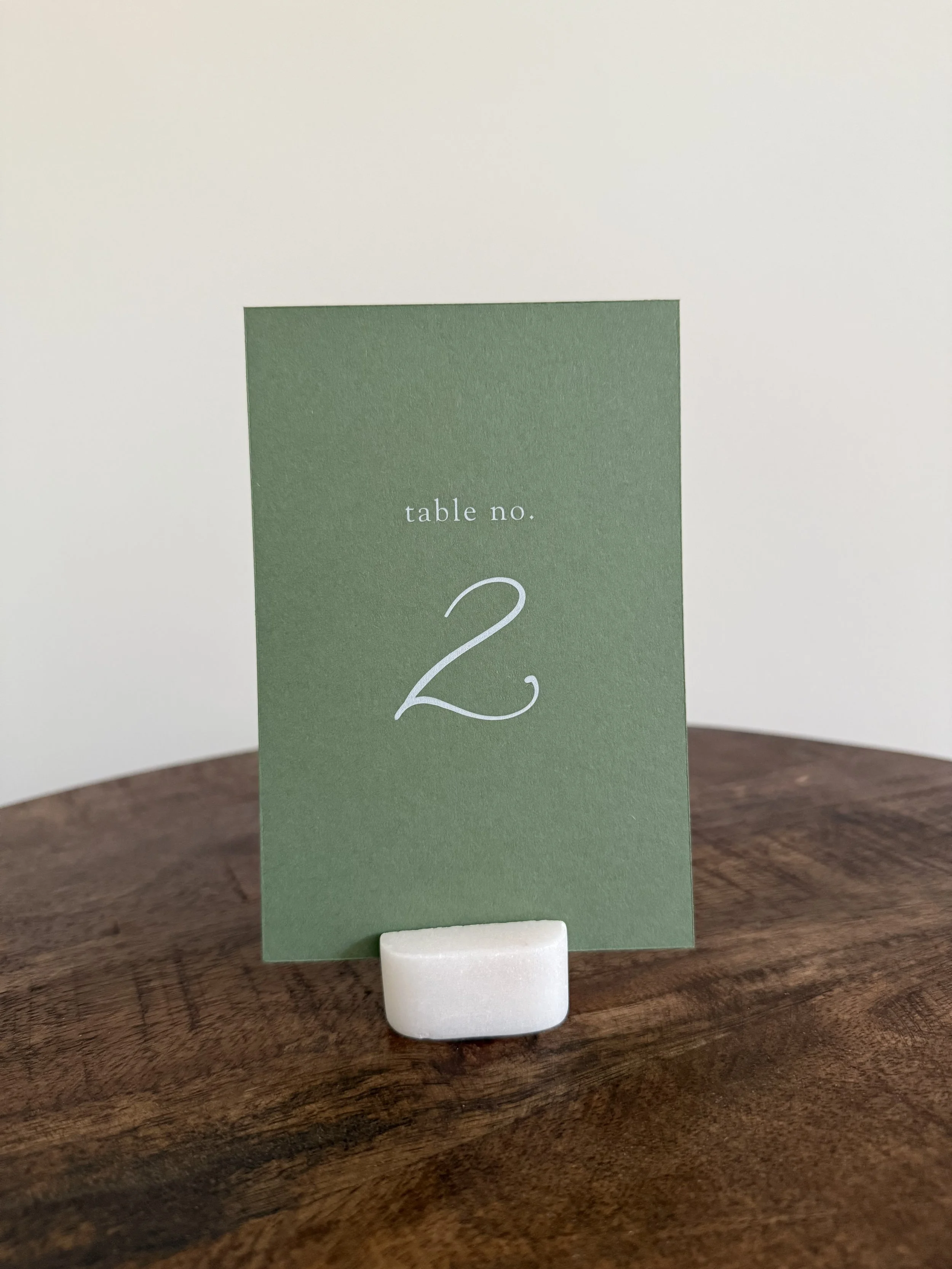 Coloured Table Numbers