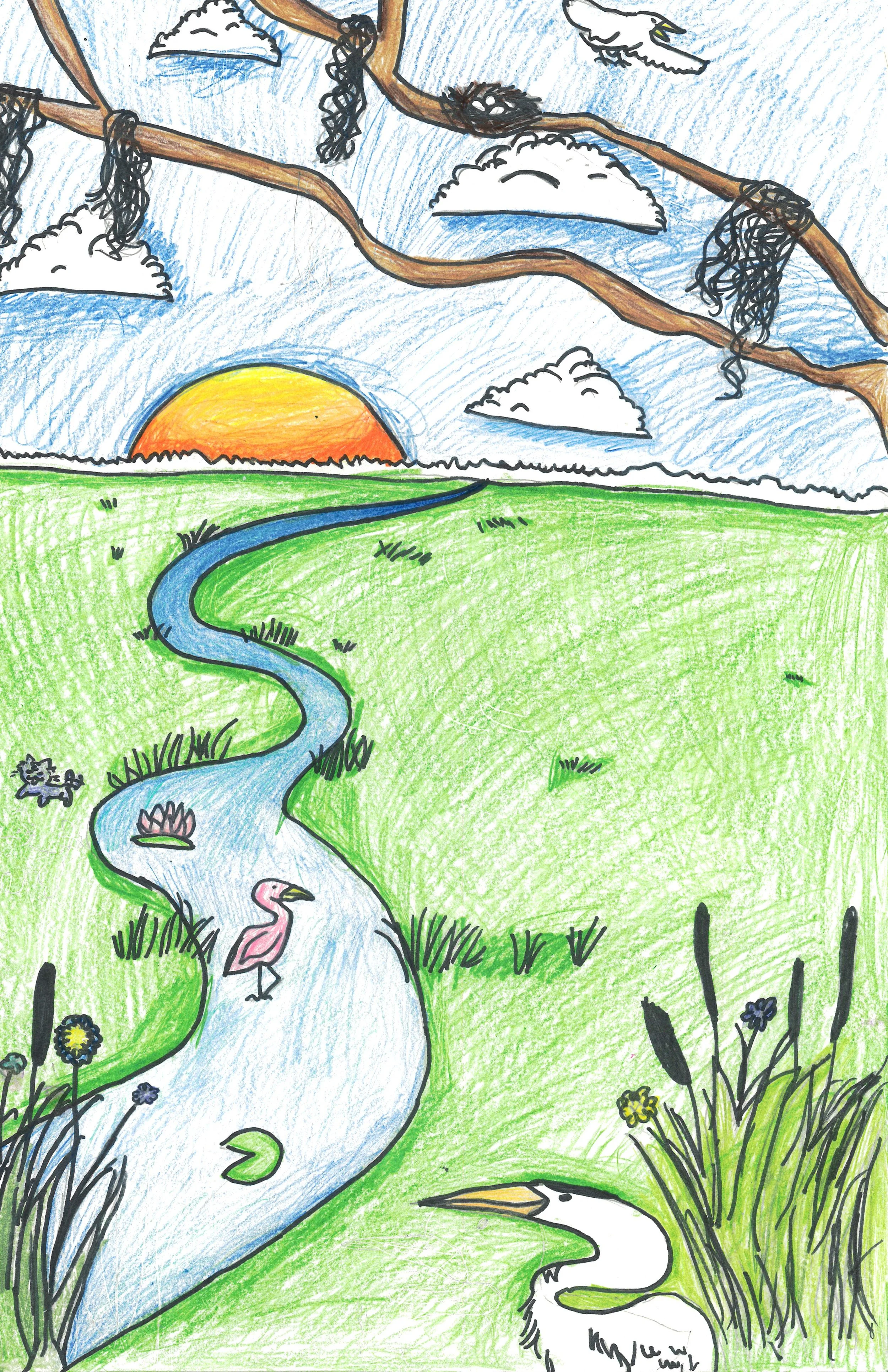 2026 3rd Place Winner: Jr. Division
Colored Pencil: "The Lowcountry"
Liannah Maguindanao - HHI IB
ARTS EDUCATOR: Dana Jaquiss