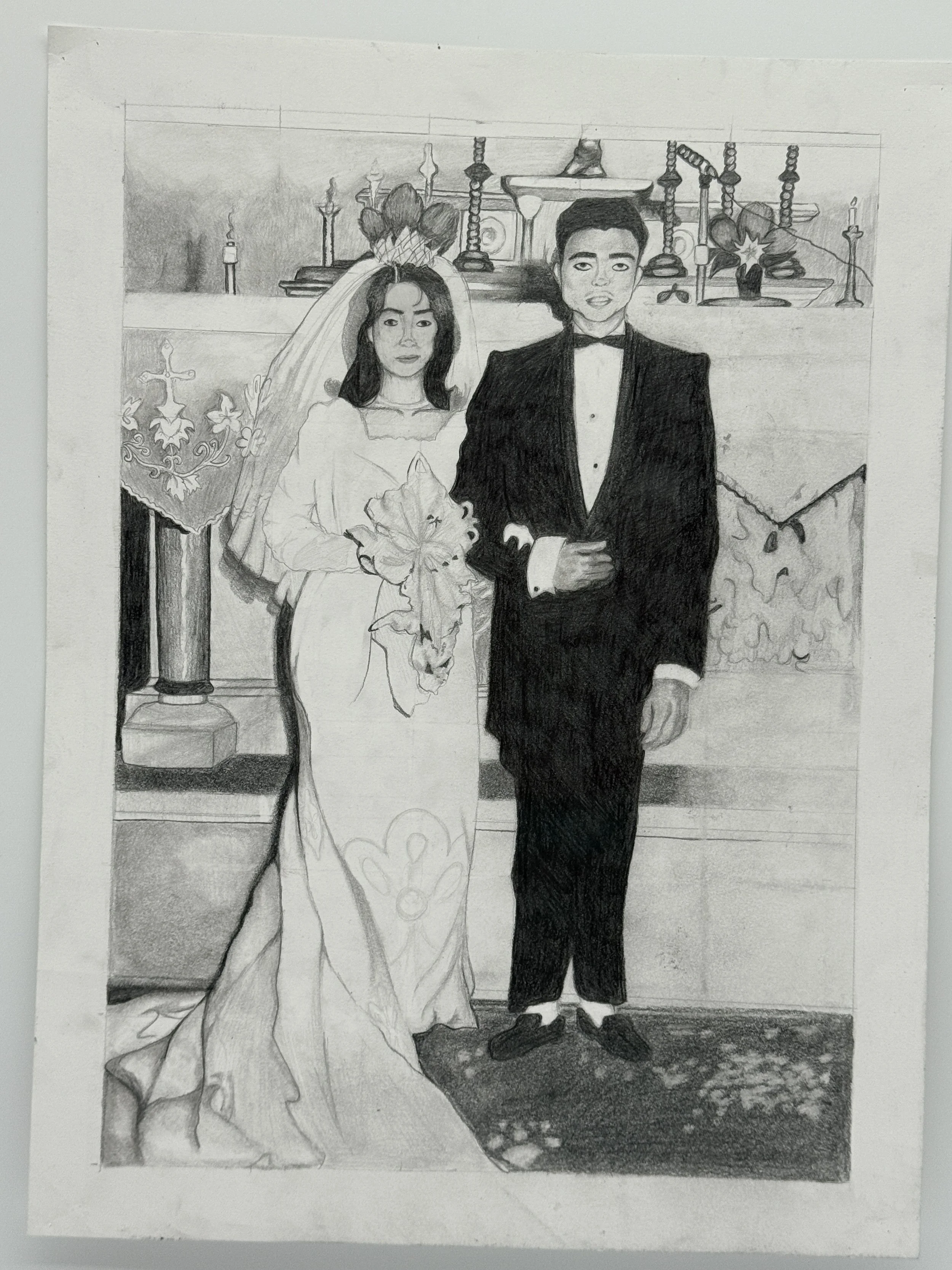 Star of Merit
Graphite: "Grandma and Grandpa" 
Emma Valdez - MRHS
ARTS EDUCATOR:Elizabeth Schlieger