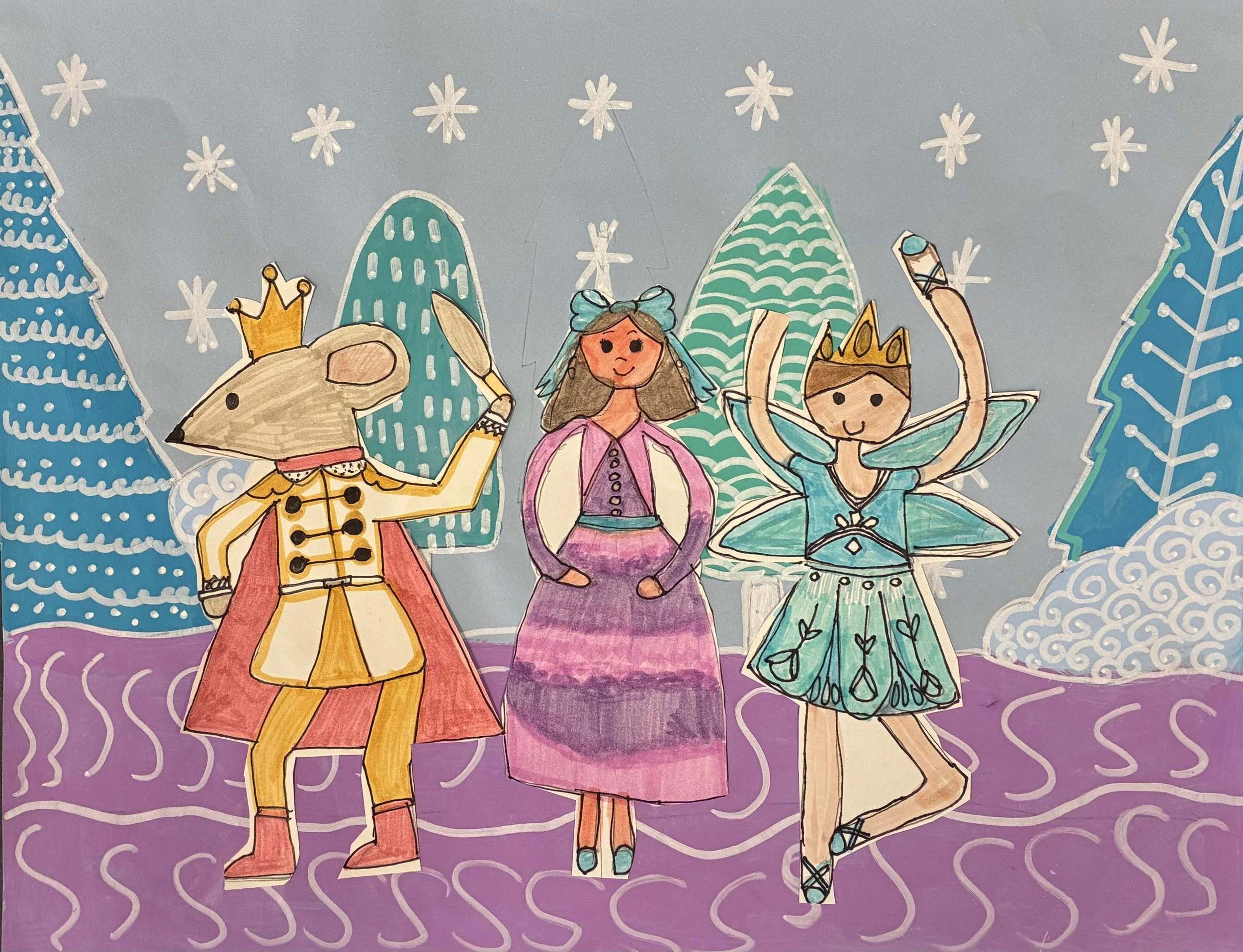 2026 2nd Place Winner: Jr. Division
Mixed media collage: "Nutcracker Dance Ballet" / Grace Naughton - HHCA
ARTS EDUCATOR: Kelly Knight