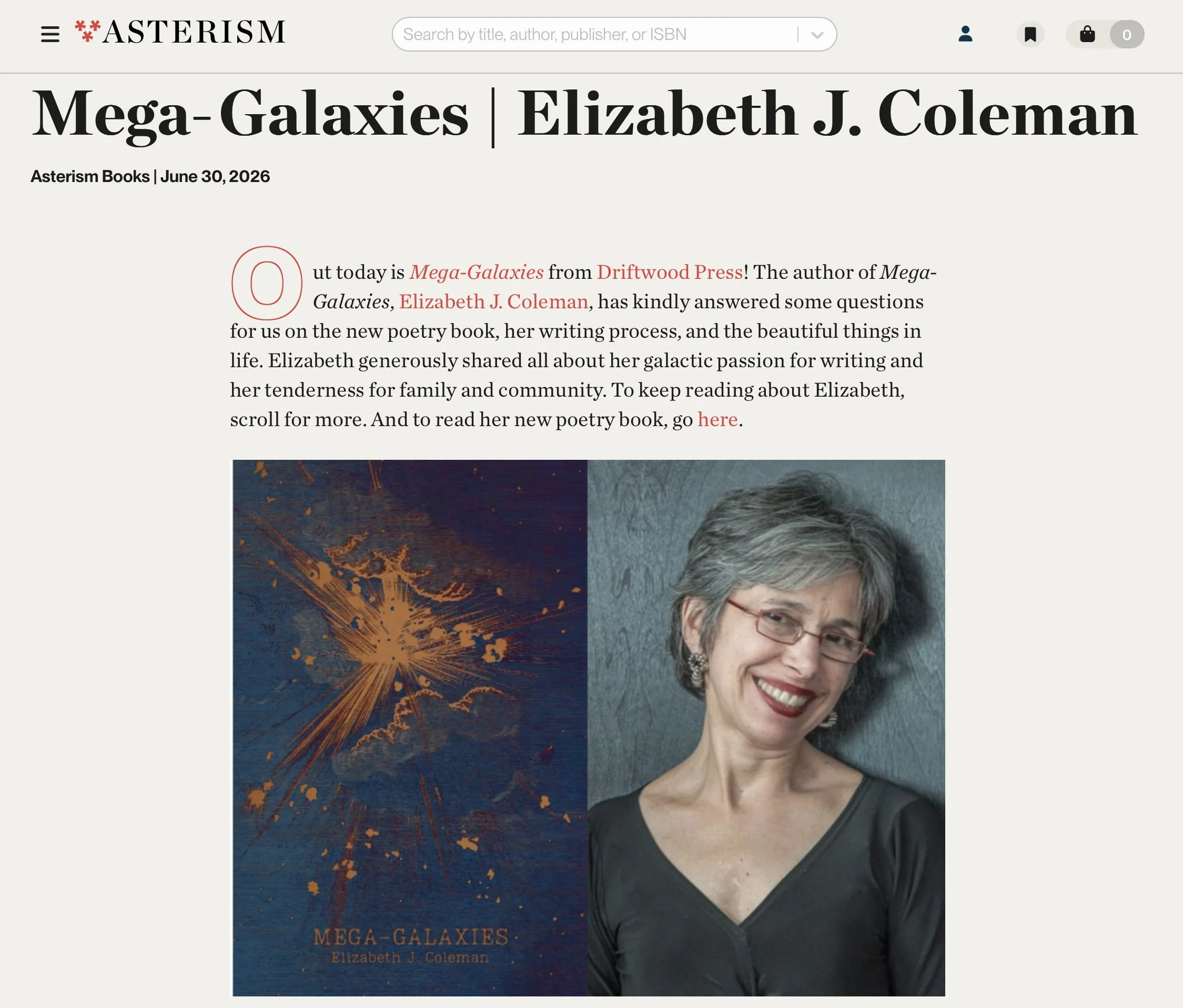 Interview with Asterism Books