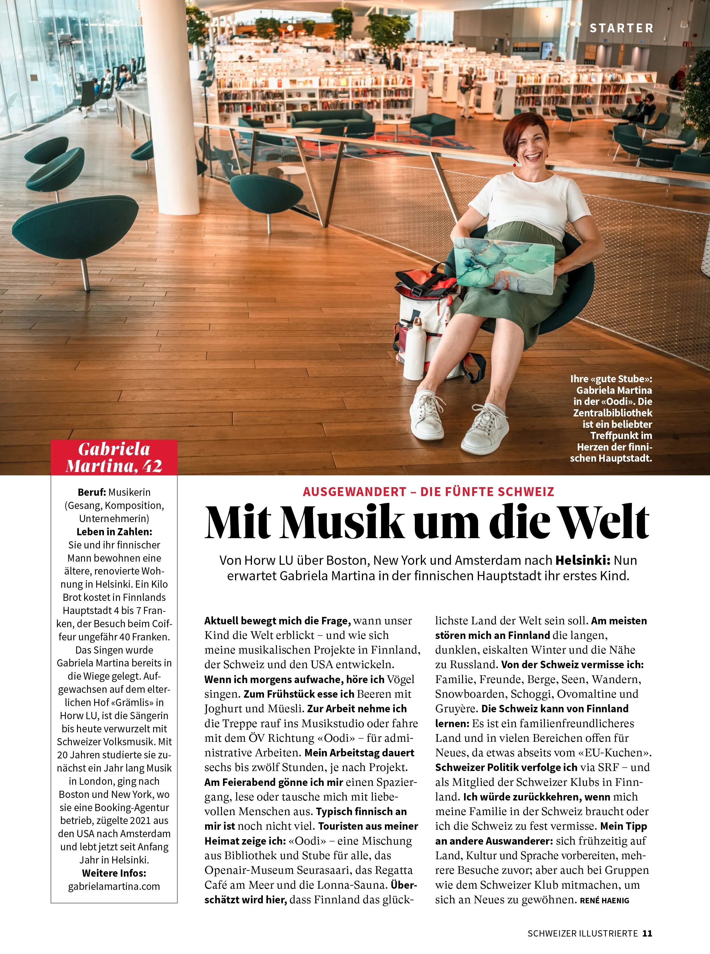 Layout of Schweizer Illustrierte.