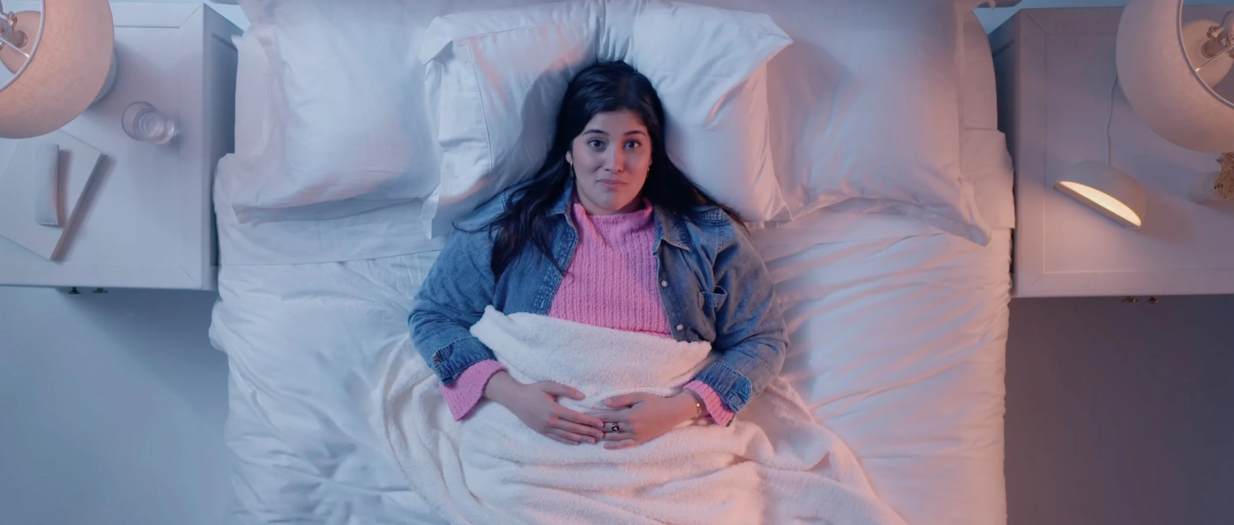 Hatch Pillow Talk branded content scene with talent