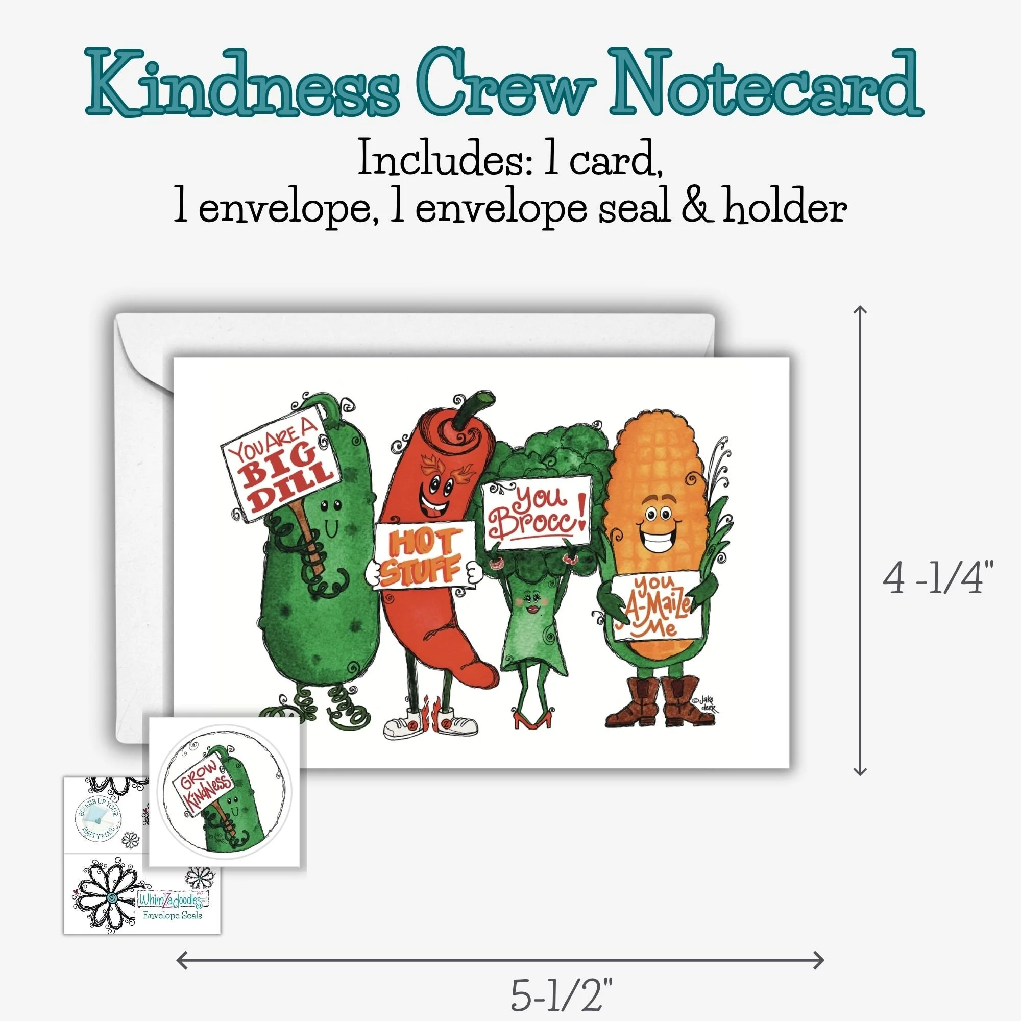 Cultivating Kindness Crew notecard set for handwritten encouragement notes and meaningful connection. Size details included.
