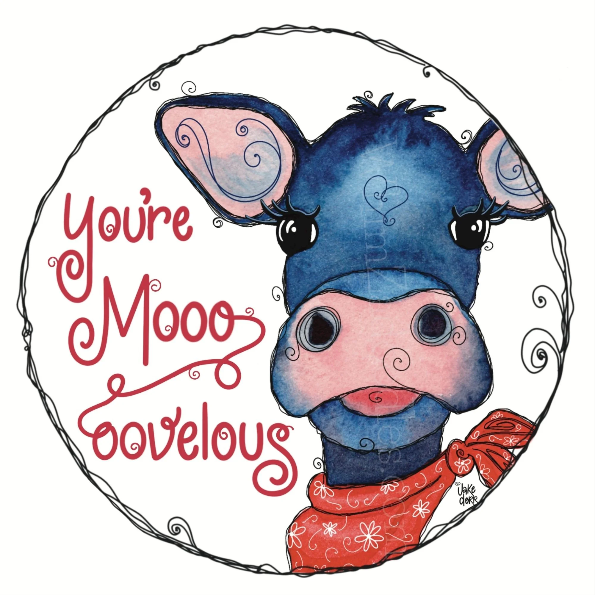 YOU'RE MOOOOVELOUS - MaiZie Moo Drink Coaster