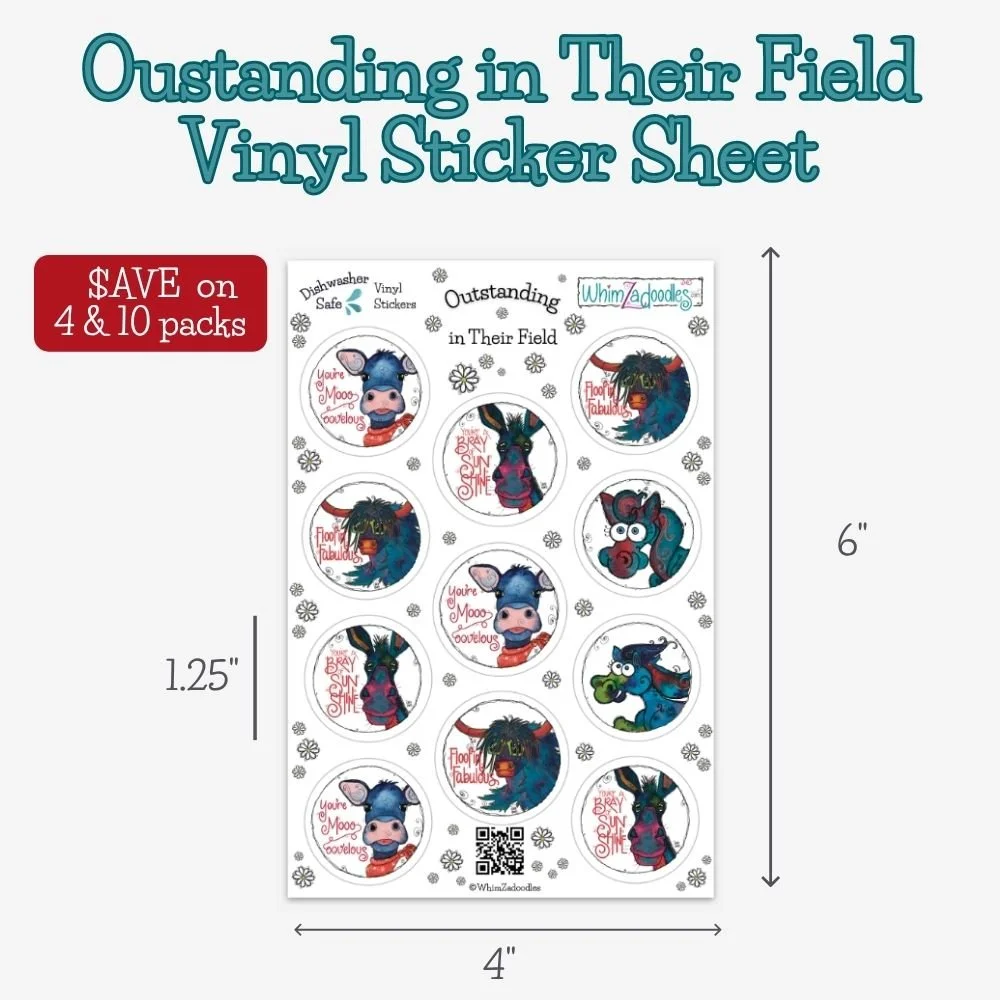 OUTSTANDING in THEIR FIELD Sticker Sheet