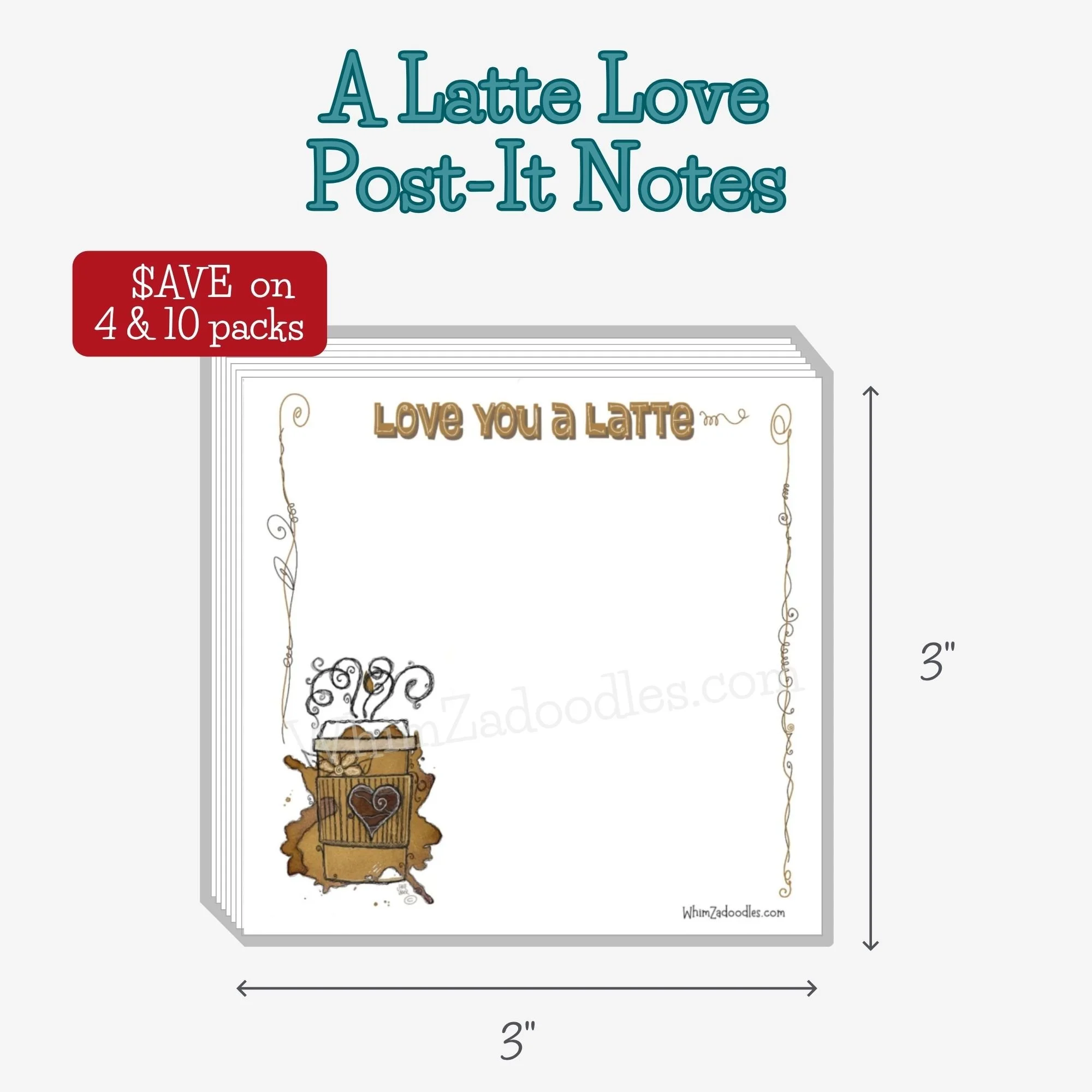 Whimsical coffee-themed Post-it Notes that turn everyday reminders into little moments of kindness, encouragement, and joyful connection.