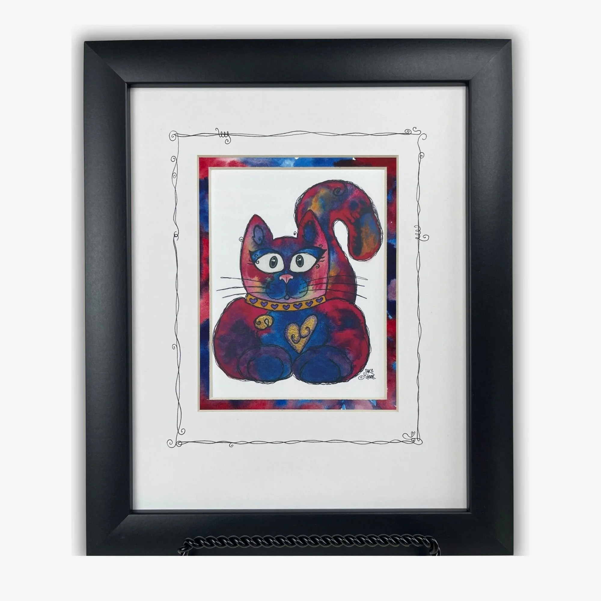 PRETTY KITTY - Matted + Framed Art Print