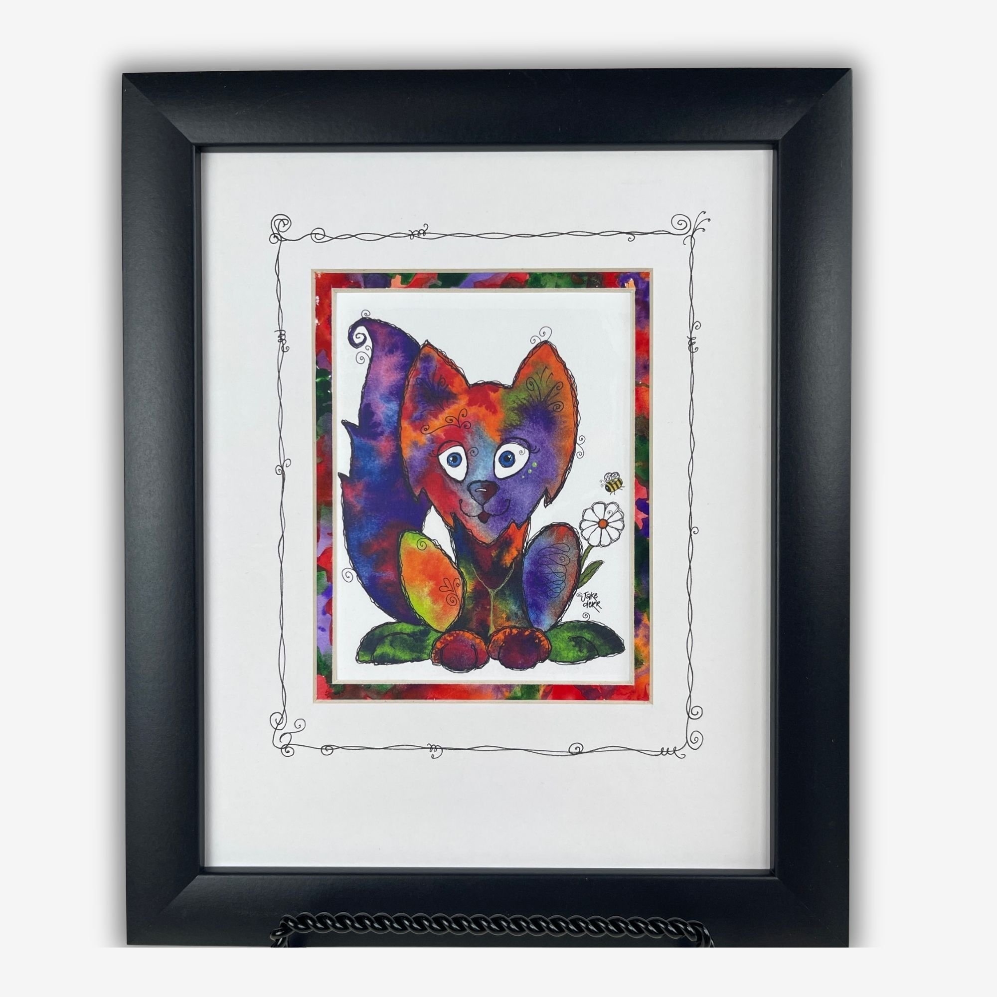 AUTUMN SPLENDOR FOX - Matted + Framed